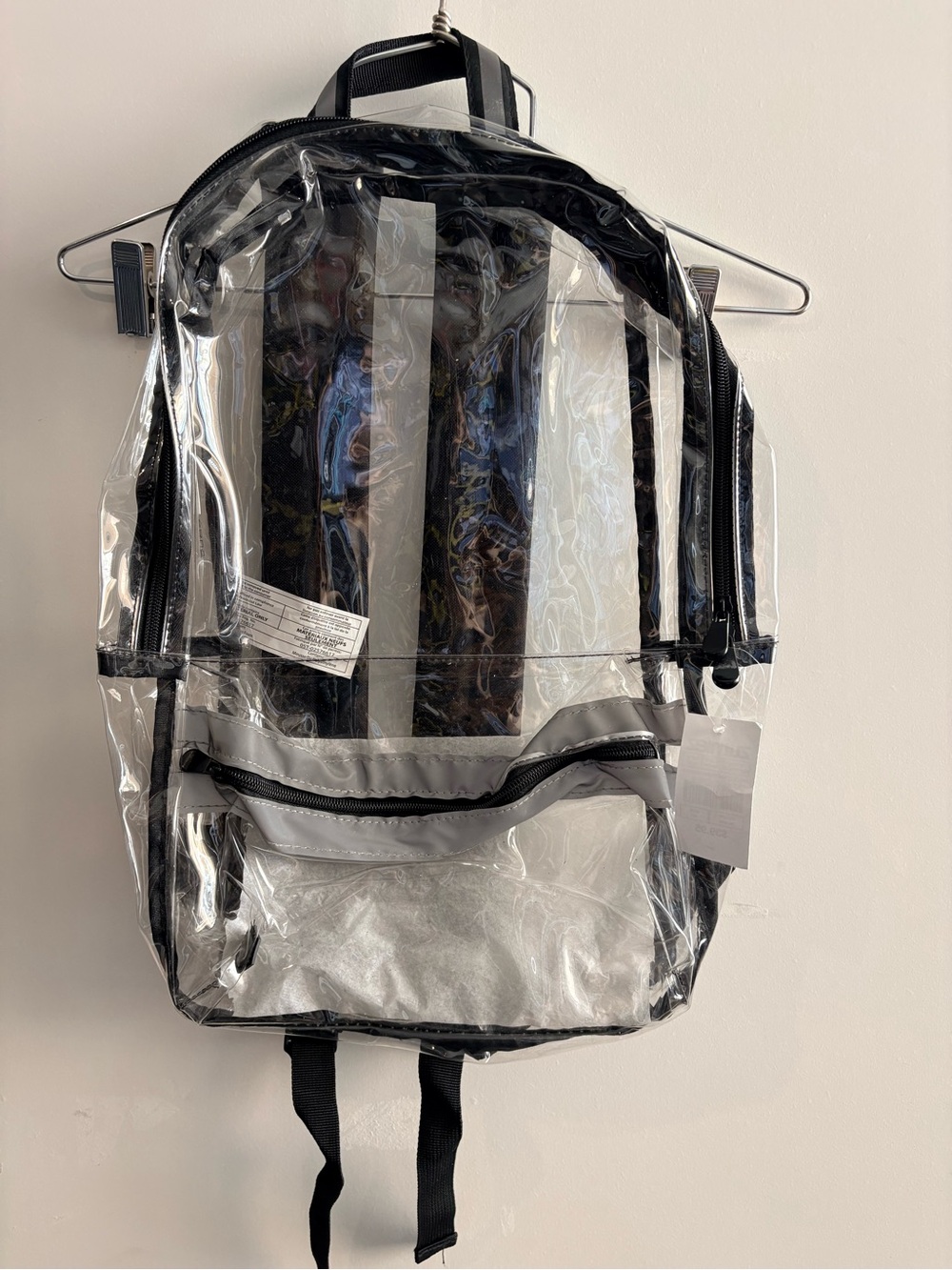 NEW Zumiez Empyre Clear Black-Trim Backpack Transparent Bag